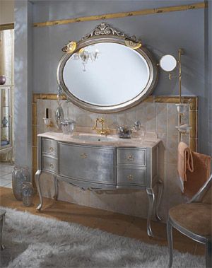 Мебель для ванной комнаты в серебре Savoy 3